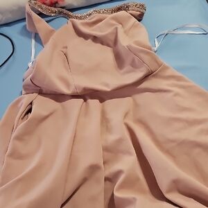 Elegant Blush Pink Prom Dress